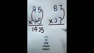 Math Tricks | Shortcut tricks to multiply 2 two digit number 