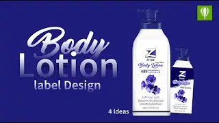 Coreldraw Tutorial | Body lotion Bottle Label Design in Coreldraw ||  