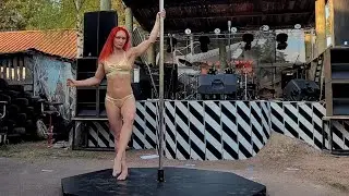 Выступление на Байкерской Тусе - Любовь _SoVa_ Кадочкина Pole Dance Sport