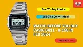 Casio Vintage D011 158WA Unboxing in Feb 2024 | Watch before your buy Casio in 2024 | Tech Render