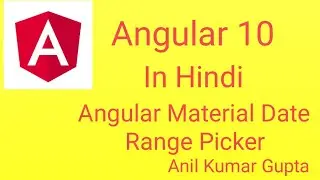 Angular 10 date range picker