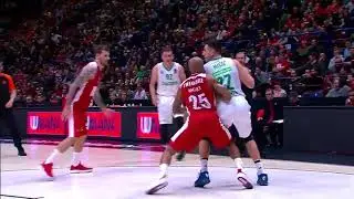 Zalgiris   Vasilije Micic behind the back pass