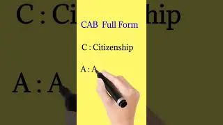 C.A.B  Full form  |  full form of CAB  | #fullform