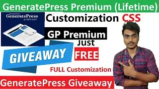 FREE Giveaway: GeneratePress Premium Theme Customization CSS | GeneratePress Tutorial In Hindi 2023