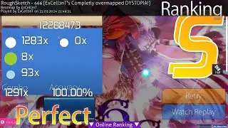 osu!catch - Rough Sketch - 666 [ExCell3nT's Completly overmapped DYSTOPIA!] +HT SS