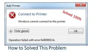 windows cannot connect to the printer windows 10 | PROBLEM SOLVED 2021