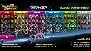 3.2.0 Tier List Stream ft. Chewburger84 + Cainage (05/31/2019) - MARVEL Strike Force