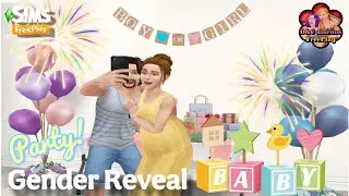 GENDER REVEAL PARTY! 🤰🏻💕✨👏🏻 | #thesimsfreeplay