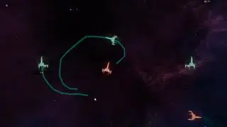 Fighters following mouse drawn paths