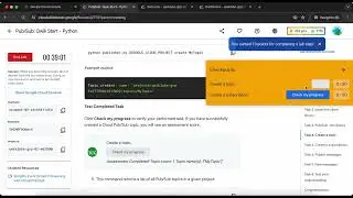 Pub/Sub: Qwik Start - Python | GSP094