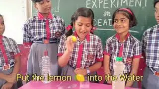 Experiment on Dead Sea by Class V of KV No2 Raipur