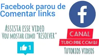 Facebook parou de comentar (links)