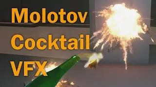 Molotov Cocktail VFX for the Unity game engine