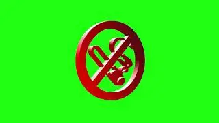 (Free video) NO SMOKING GREEN SCREEN