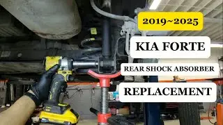 How to Replace Rear Shock Absorber On Your Vehicle | 2019~2025 KIA FORTE. @WrenchingRyan