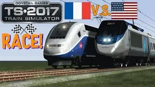 Train Simulator 2017 - Acela Express V.S. TGV Duplex (Race!)