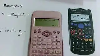 Use a calculator with directed numbers
