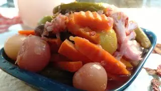 طريقة عمل الطرشى البلدى 🥒🥕🍋 بأسهل طريقة وطعم وريحة ولون يجنن😋😋