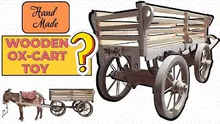 WOODEN VINTAGE OX-CART TOY FINISH? || BİREBİR ÖLÇÜLERİNDE ÖKÜZ ARABASI YAPIMI FİNAL?