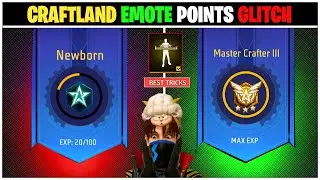 HOW TO GET EMOTE IN FREE FIRE | FREE FIRE CRAFTLAND POINTS GLITCH  | CRAFTLAND EXP TRICK
