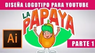 Diseña logotipo para  youtube en Illustrator parte 1 lineart