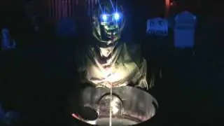 Haunted house halloween vomit animatronic 2009 Haunted Summitview drive-by display