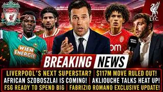 LIVERPOOL TRANSFER UPDATE 🔴 £117M MOVE RULED OUT ❌ AKLIOUCHE TALKS 🔥 FSG ALERT