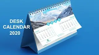How To make Desk Calendar design 2020. Tutorial in Adobe illustrator | টেবিল ক্যালেন্ডার ডিজাইন