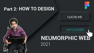 How To Create Neumorphic Button In Figma | adobe XD  [In Just 2 minutes] 2021 Part 2 | Code Fusion