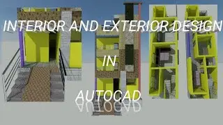 Building interior and exterior in AutoCAD. AutoCAD mein building interior and exterior design kaise.