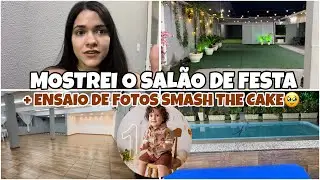 Esse será o salão de festa + Ensaio de fotos SMASH THE CAKE