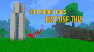 STOP USING STAIRS, JUST USE THIS ELEVATOR (How To Build Working Elevator) | Minecraft Bedrock 1.21+