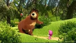 Медведь раскраска по мотивам мультфильма Маша и Медведь.