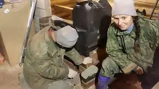 Установка банной печи. Часть 2