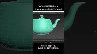 Convert edges into curves in 3ds max. | Edges ko curves me convert kare. #shorts