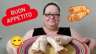MUKBANG : ROTOLINI DI POLLO RICOTTA E RUCOLA 🤤
