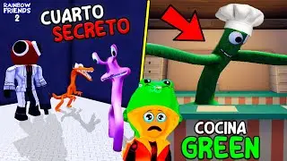 ¡LUGARES SECRETOS de RAINBOW FRIENDS CHAPTER 2 en ROBLOX! *CUARTO de RED y COCINA DE GREEN* 🐸 SIMBA