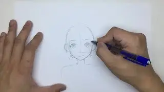 How To Draw Anime Girl Face [Slow Narrated Tutorial]
