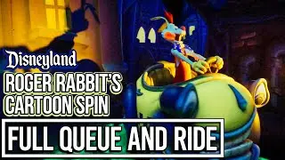 Roger Rabbit's CarTOON Spin Full Queue and On Ride at Disneyland