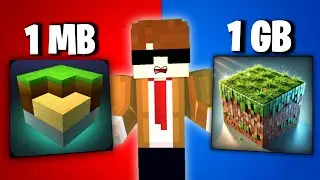 1MB Game vs 1GB Game Minecraft Copy Comparison! 🤯