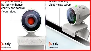 Poly Studio P5 Professional Webcam (Plantronics) - 1080p HD Laptop Camera for Video Conference
