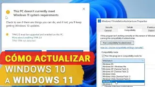 Cómo actualizar Windows 10 a Windows 11 en un dispositivo compatible y en un ordenador no compatible