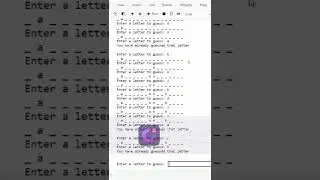 # Shorts Output of python name guessing game