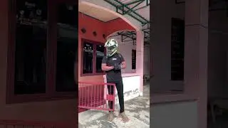 Funny biker