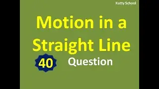Motion in a straight line   neet   mcq   40