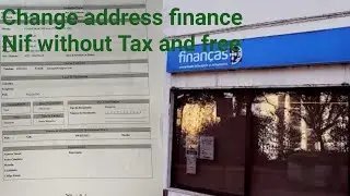 Nif How to Change Finance address without Tax Portugal Frist time Remove finance Guarante Nif Number