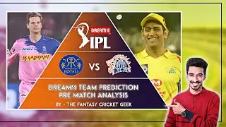 Dream11 IPL: CSK vs RR Dream11 Team, Dream11 Prediction & analysis (EP:37) 
