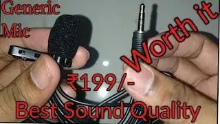 Best noise cancellation mic | Generic Mic Unboxing and Review | Best Mic For YouTuber ₹199/-