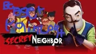 Secret Neighbor Halloween Update Intense Fighting With Scary Neighbor (Bagger Raincoat Gameplay)
