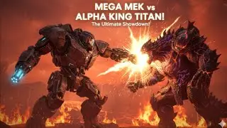 Mega Mek VS Alpha King Titan In Ark Survival Evolved Boss Fight Extinction #arksurvivalevloved